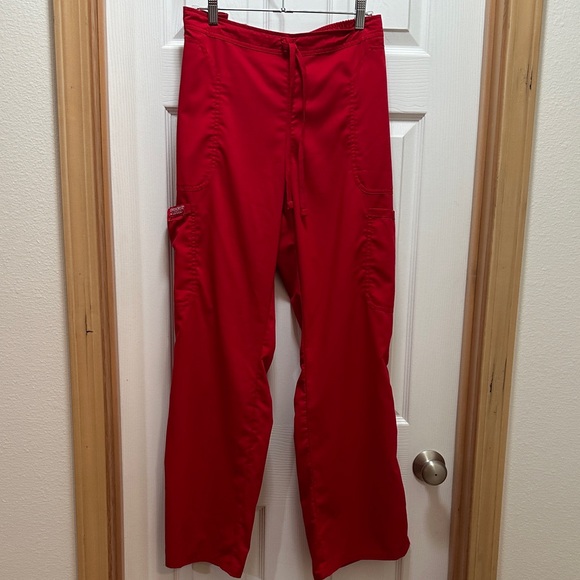 Cherokee Women's Red Scrub Pants - Picture 2 of 7